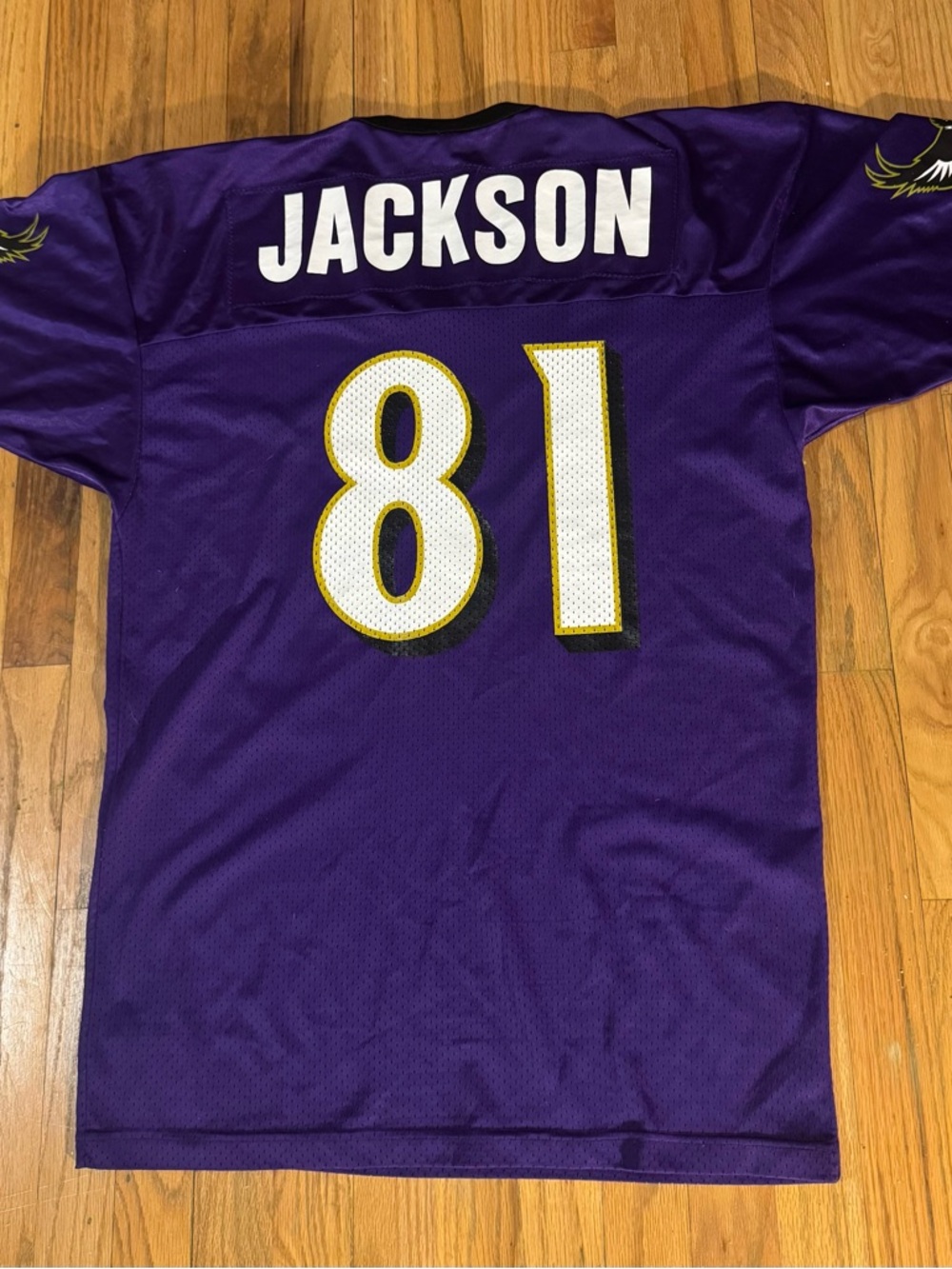 SOLD! Vtg 1996 Champion Baltimore Ravens Michael Jackson #81 Jersey 44 Inaugural